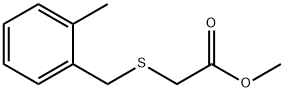 Acetic acid, 2-[[(2-methylphenyl)methyl]thio]-, methyl ester 结构式