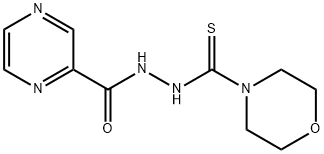 4-Morpholinecarbothioic acid, 2-(2-pyrazinylcarbonyl)hydrazide 结构式