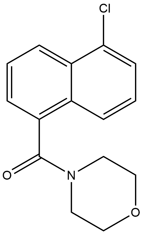 (5-Chloro-1-naphthalenyl)-4-morpholinylmethanone 结构式