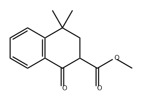 2-Naphthalenecarboxylic acid, 1,2,3,4-tetrahydro-4,4-dimethyl-1-oxo-, methyl ester 结构式