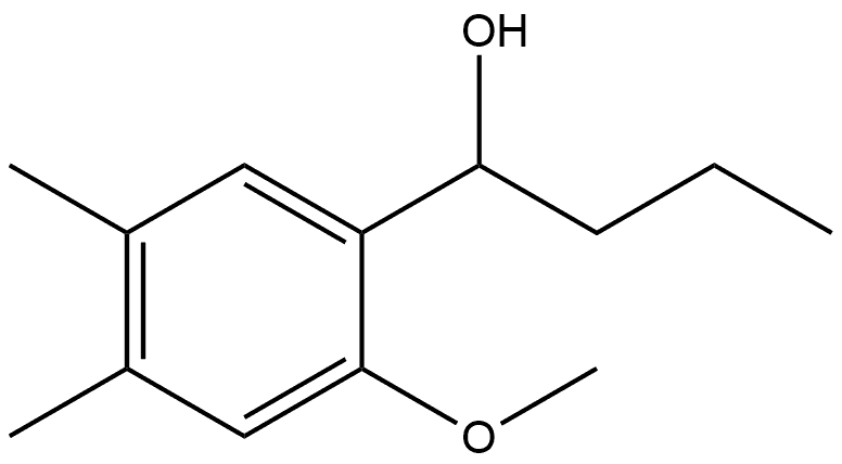 2-Methoxy-4,5-dimethyl-α-propylbenzenemethanol 结构式