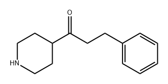 1-Propanone, 3-phenyl-1-(4-piperidinyl)- 结构式