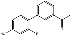 4-(3-Acetylphenyl)-3-fluorophenol 结构式