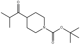 4-异丁基哌啶-1-羧酸叔丁酯 结构式