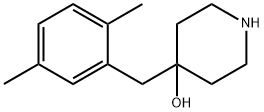 4-(2,5-二甲基苄基)哌啶-4-醇 结构式