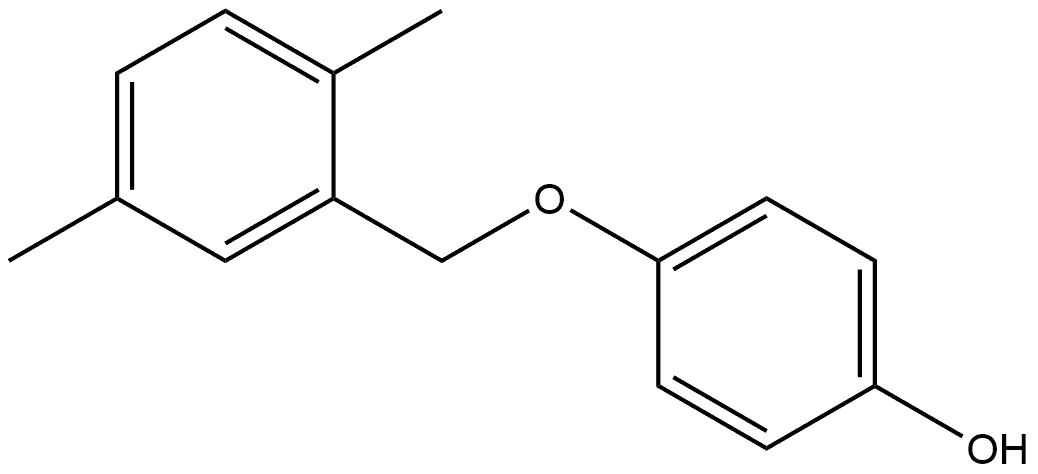 4-[(2,5-Dimethylphenyl)methoxy]phenol 结构式