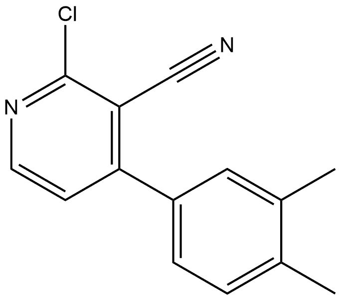 2-Chloro-4-(3,4-dimethylphenyl)-3-pyridinecarbonitrile 结构式
