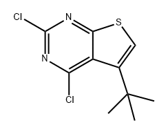 5-(叔丁基)-2,4-二氯噻吩并[2,3-D]嘧啶 结构式