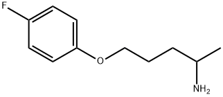 5-(4-氟苯氧基)-2-戊胺 结构式