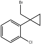 Benzene, 1-[1-(bromomethyl)cyclopropyl]-2-chloro- 结构式