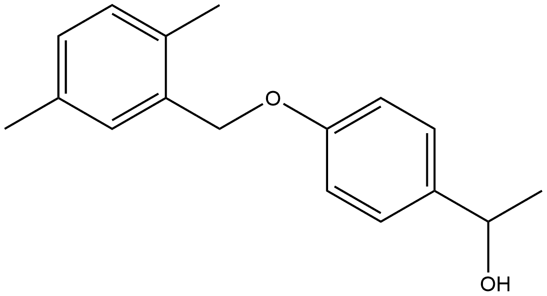 4-[(2,5-Dimethylphenyl)methoxy]-α-methylbenzenemethanol 结构式