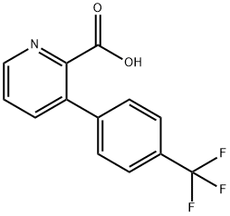 3-(4-(Trifluoromethyl)phenyl)picolinic acid 结构式