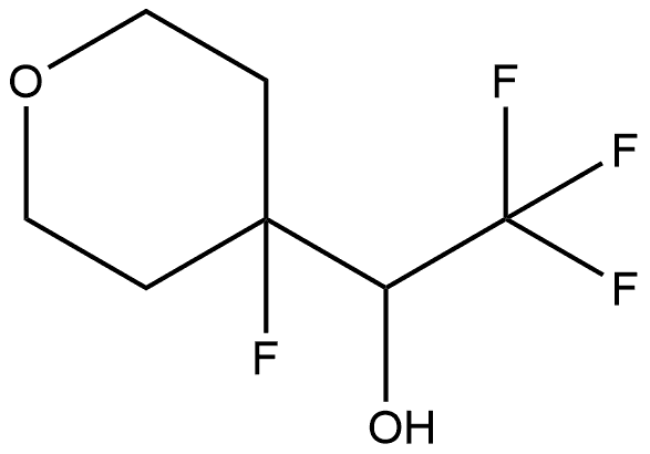 2H-Pyran-4-methanol, 4-fluorotetrahydro-α-(trifluoromethyl)- 结构式