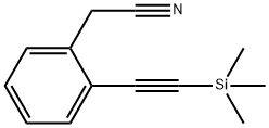 Benzeneacetonitrile, 2-[2-(trimethylsilyl)ethynyl]- 结构式