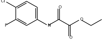 Acetic acid, 2-[(4-chloro-3-fluorophenyl)amino]-2-oxo-, ethyl ester 结构式