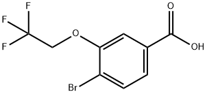 4-溴-3-(2,2,2-三氟乙氧基)苯甲酸 结构式