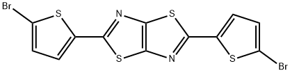 2,5‐bis(5‐
broMothiophen‐2‐
yl)thiazolo[5,4‐
d]thiazole 结构式