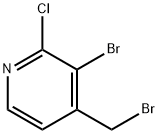 Pyridine, 3-bromo-4-(bromomethyl)-2-chloro- 结构式