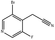 4-Pyridineacetonitrile, 3-bromo-5-fluoro- 结构式