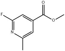 Methyl 2-fluoro-6-methylisonicotinate 结构式