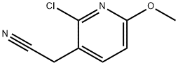 3-Pyridineacetonitrile, 2-chloro-6-methoxy- 结构式