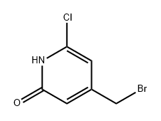 4-(bromomethyl)-6-chloropyridin-2-ol 结构式