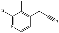 2-(2-氯-3-甲基吡啶-4-基)乙腈 结构式