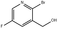 (2-溴-5-氟吡啶-3-基)甲醇 结构式