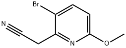 2-(3-bromo-6-methoxypyridin-2-yl)acetonitrile 结构式