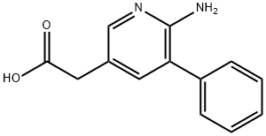 2-Amino-3-phenylpyridine-5-acetic acid 结构式