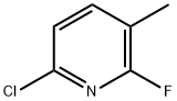 Pyridine, 6-chloro-2-fluoro-3-methyl- 结构式