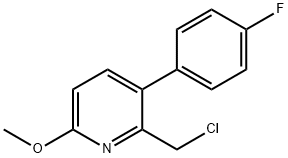 2-Chloromethyl-3-(4-fluorophenyl)-6-methoxypyridine 结构式