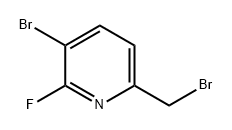 3-溴-6-(溴甲基)-2-氟吡啶 结构式