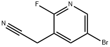 2-(5-溴-2-氟吡啶-3-基)乙腈 结构式