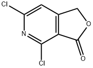 4,6-二氯呋喃并[3,4-C]吡啶-3(1H)-酮 结构式