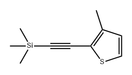 Thiophene, 3-methyl-2-[2-(trimethylsilyl)ethynyl]- 结构式