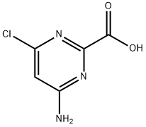 2-Pyrimidinecarboxylic acid, 4-amino-6-chloro- 结构式