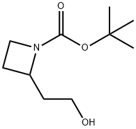 2-(2-羟基-乙基)-氮杂环丁烷-1-羧酸叔丁酯 结构式