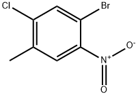 1-溴-5-氯-4-甲基-2-硝基苯 结构式