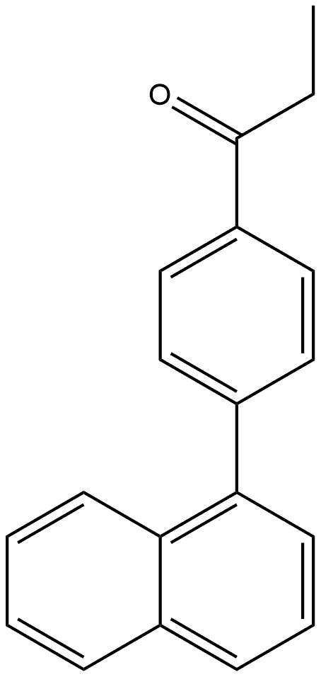 1-[4-(1-Naphthalenyl)phenyl]-1-propanone 结构式