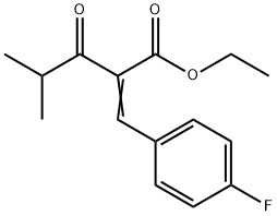 Pentanoic acid, 2-[(4-fluorophenyl)methylene]-4-methyl-3-oxo-, ethyl ester 结构式