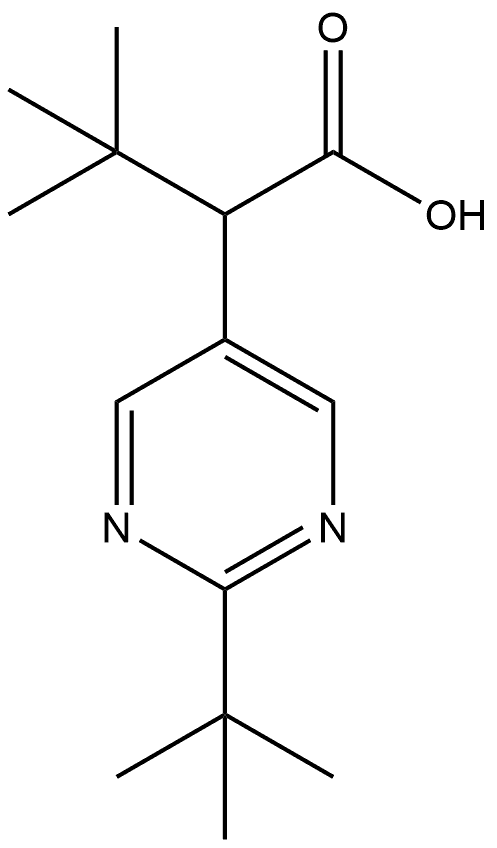 5-Pyrimidineacetic acid, -alpha-,2-bis(1,1-dimethylethyl)-, (+)- (9CI) 结构式