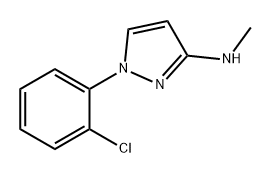 1H-Pyrazol-3-amine, 1-(2-chlorophenyl)-N-methyl- 结构式