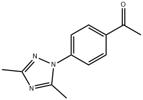 1-(4-(3,5-二甲基-1H-1,2,4-三唑-1-基)苯基)乙烷-1-酮 结构式