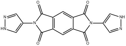 BENZO[1,2-C:4,5-C']DIPYRROLE-1,3,5,7(2H,6H)-TETRONE, 2,6-DI-1H-PYRAZOL-4-YL- 结构式