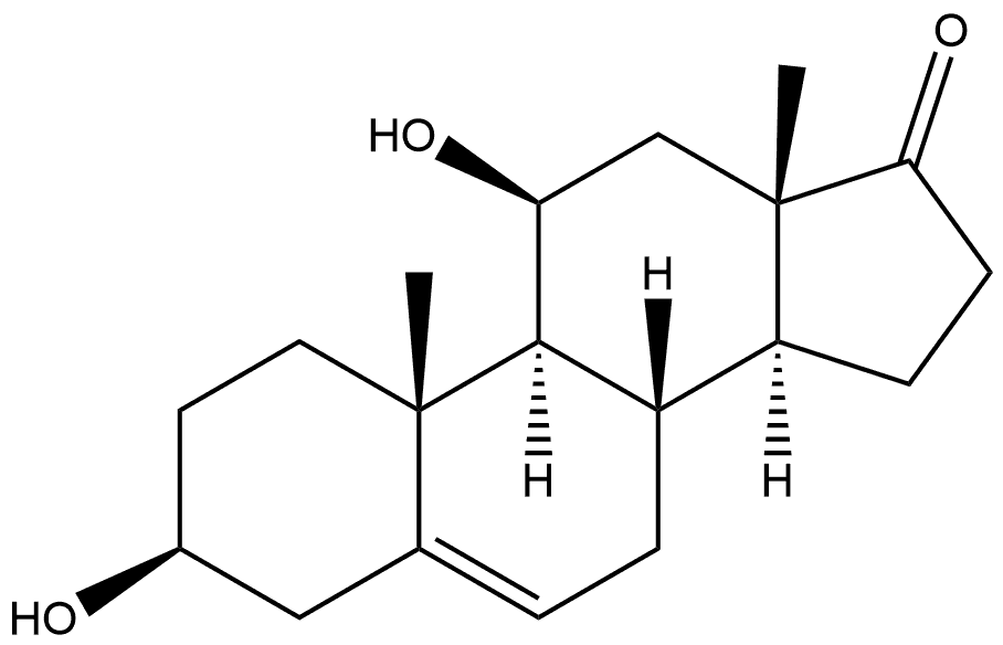 Androst-5-en-17-one, 3,11-dihydroxy-, (3β,11β)- 结构式