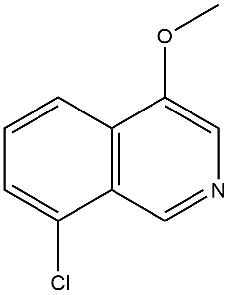 8-chloro-4-methoxyisoquinoline 结构式