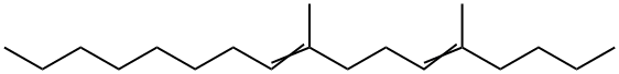 5,9-Heptadecadiene, 5,9-dimethyl- 结构式