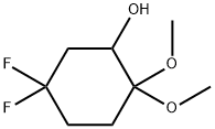 Cyclohexanol, 5,5-difluoro-2,2-dimethoxy- 结构式