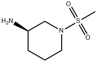 (R)-3-氨基-1-(甲砜基)哌啶 结构式